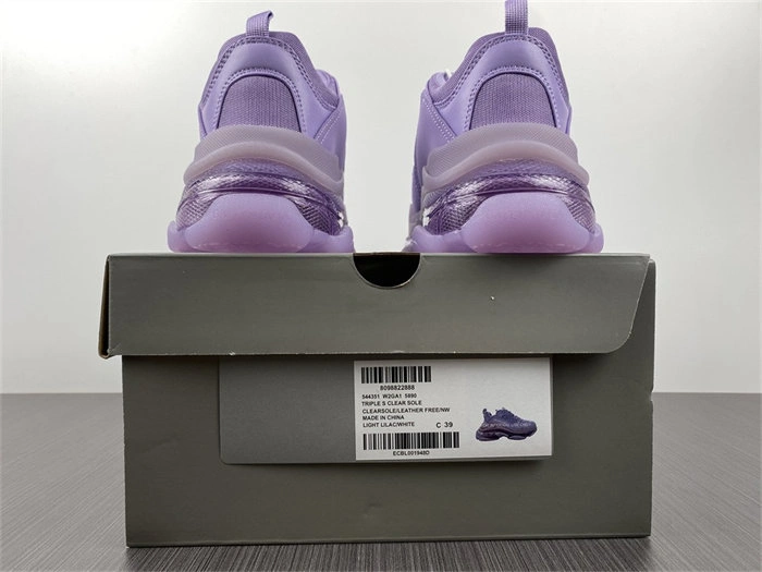 Classic BLCG Triple S Clear Sole Purple 544351 W2GA1 4423