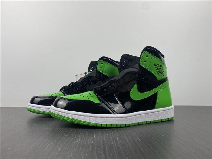 Jordan1 black green 555088- Unique 3609