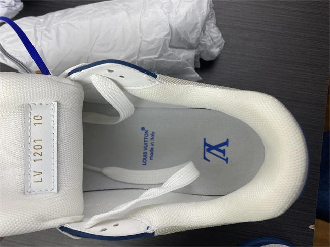 Luis Vitton LV Trainer Monogram Denim White Blue 1A9JGN GoodFit 1641