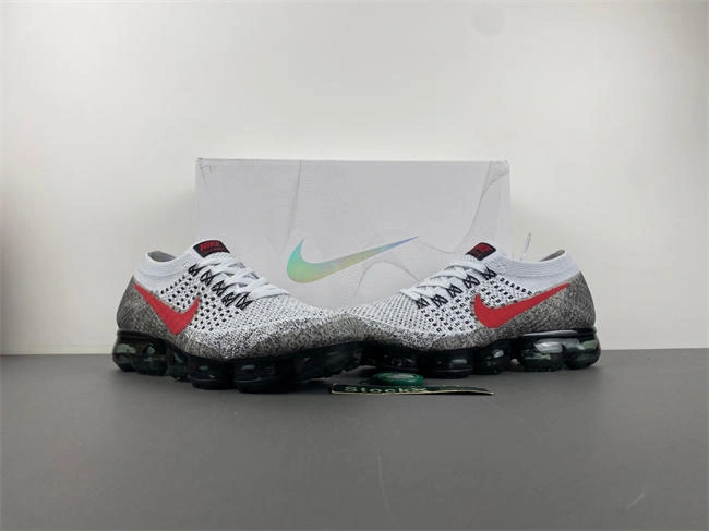 WaterResistant Nike Air VaporMax Platinum Red Black 849558- 5278