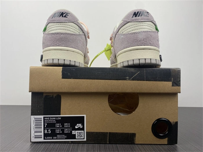 QuickDry Nike Dunk Low Off-White Lot 12 DJ0950- 5046