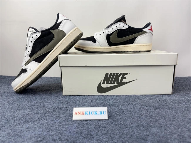 Travis Scott x Air Jordan 1 Low OG Olive DZ4137- Youthful 3566